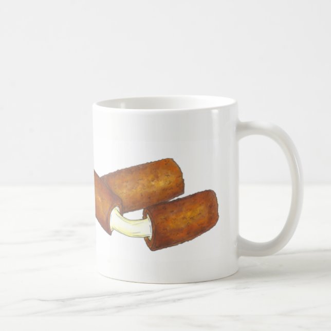 Mug Mozzarella Fromage Sticks Frits Alimentation en ju (Droite)
