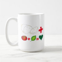 Mozzarella italienne + Tomate + Basil = Coeur d'am