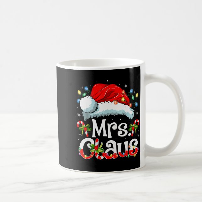 Mug Mr And Mrs Claus Couples Matching Christmas Pajama (Droite)