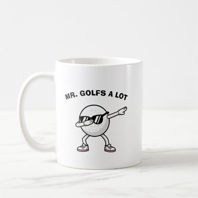 Mug MR. GOLFS A LOT,Funny Golf (Gauche)
