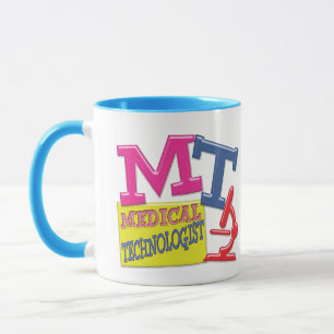 MUG MT LETTRES D'ACRONYME AMUSANTE EN BLANC