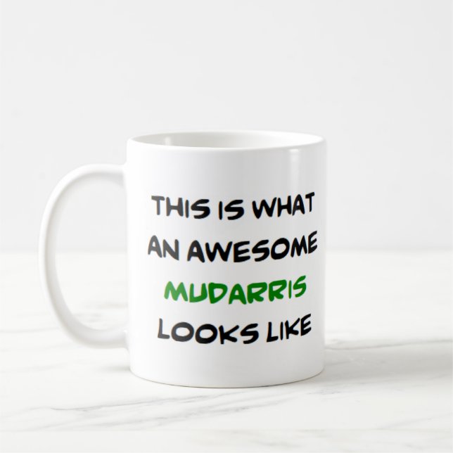 Mug mudarris, professeur d'arabe, génial (Gauche)