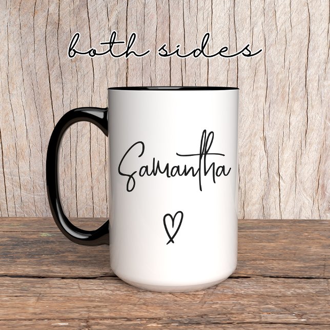 Mug Mug, Anniversaire, Cadeau de Noël pour elle (custom ceramic mug, personalized gift mug, coffee lover gift, minimalist name mug, bulk mug gift)