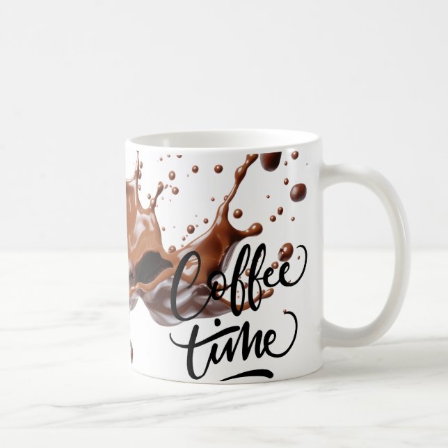 Mug "Mug au café : savourez les moments" (Droite)