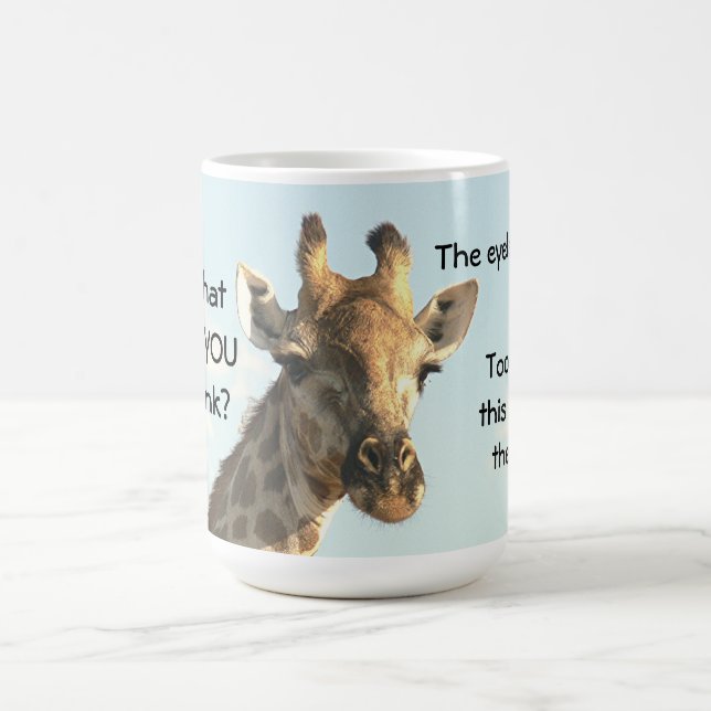 Mug Mug, girafe, "Je suis prête pour mon gros plan" Ca (Centre)