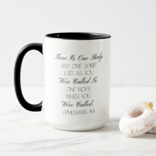 Mug Mugue avec verset biblique Ephésiens 4:4 Hope