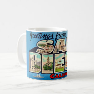 Mug Mugue Carte Postale de Bienvenue de San Diego