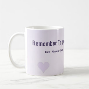 Mug Mugue Se souvenir ensemble Monde du cœur violet