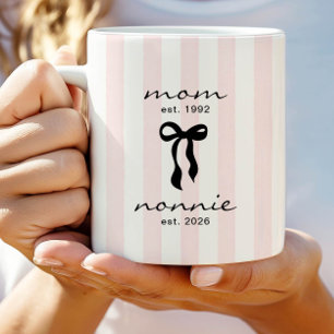 Mug Muguet de Maman pour Nonnie avec un nœud