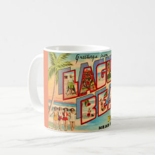 Mug Mugueuse carte postale ancienne de Laguna Beach FL