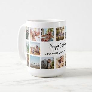 Mug Mugueuse personnalisée de collage de photos d'anni