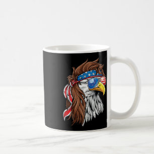 Mug Mullet aigle chauve patriotique drapeau américain