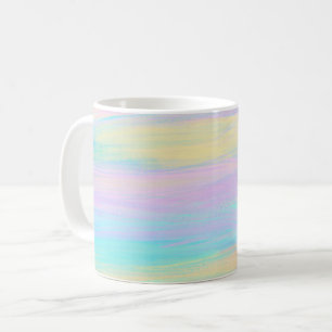 Mug Multicolor à bandes de peinture en continu