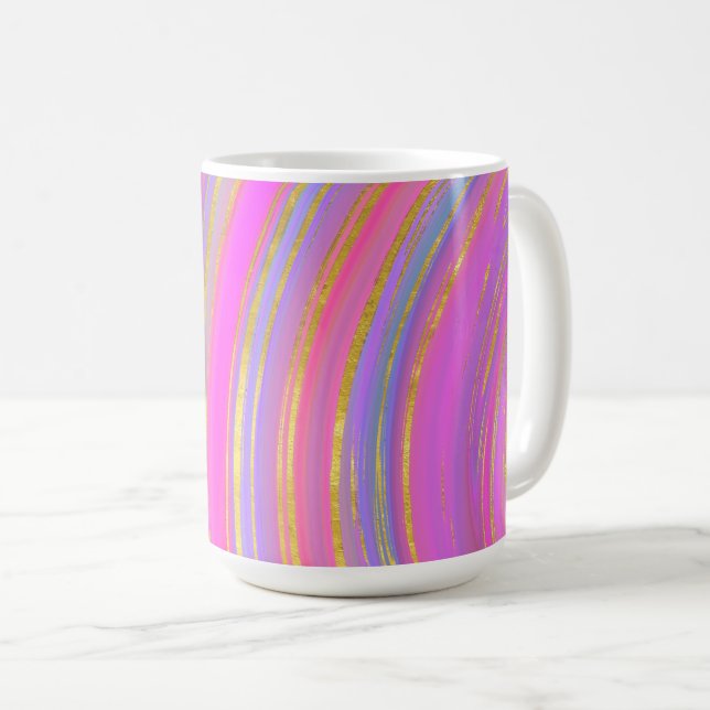 Mug Multicolore et or (Devant droit)