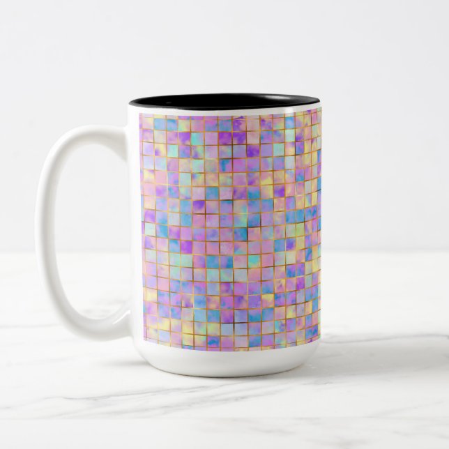 MUG MULTICOLORÉ PASTEL (Gauche)
