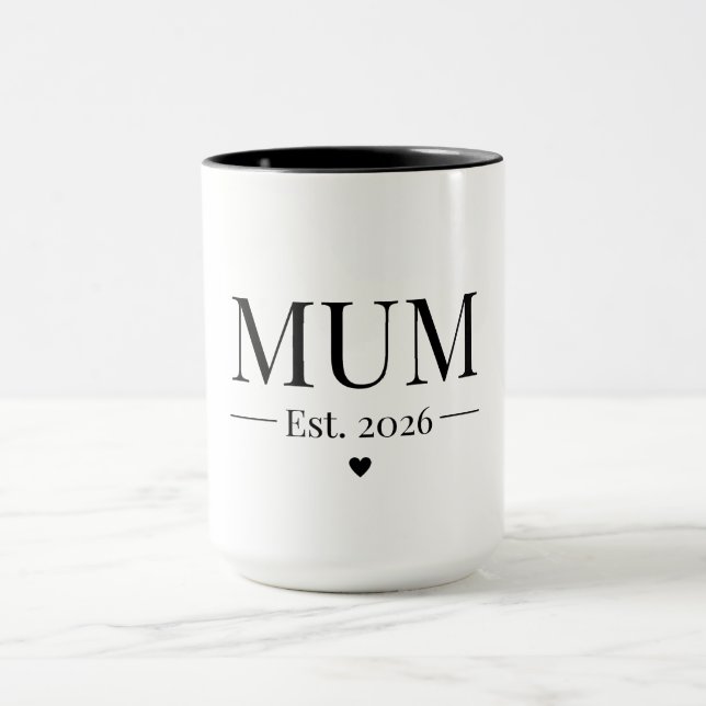 Mug Mum Established 2026 (Centre)