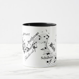 Mug muqueuse de compositeurs classiques