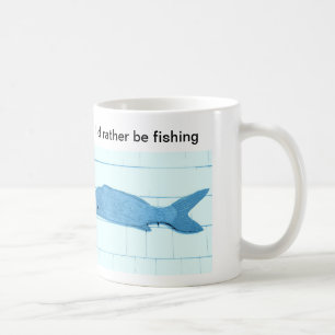 Mug muqueuse de poisson bleu