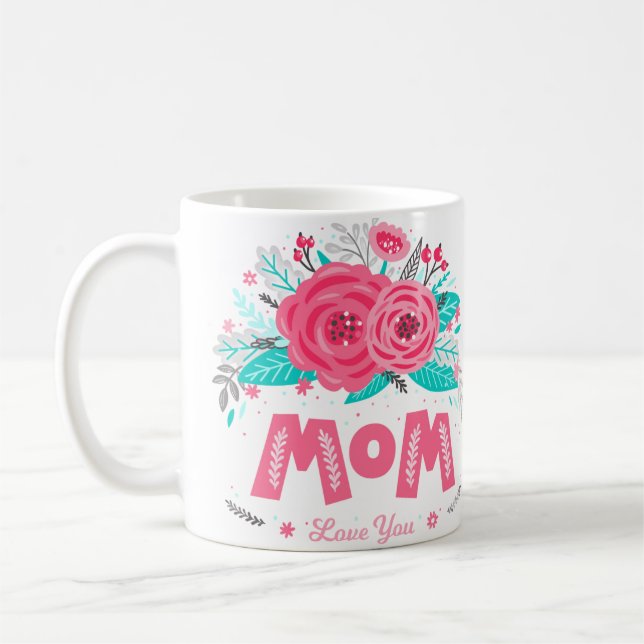 Mug muqueuse de routine matinale florale (Gauche)