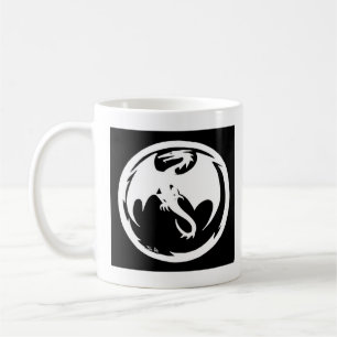 Mug Muqueuse noire du Dragon blanc