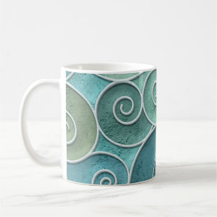 Mug Mur plâtre texture transparente avec motif tourbil