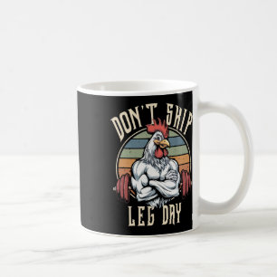 Mug Muscles Poulet Drôle Gymnase Jambes d'entraînement