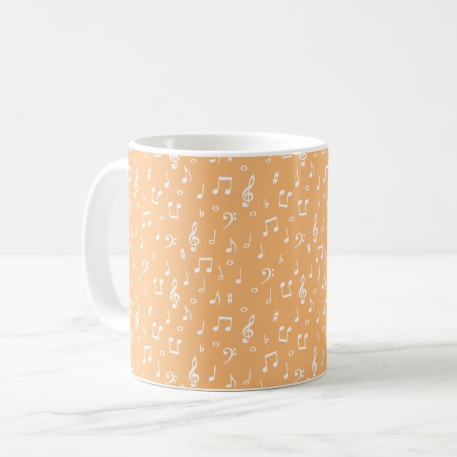 Mug Musical blanc (Devant gauche)