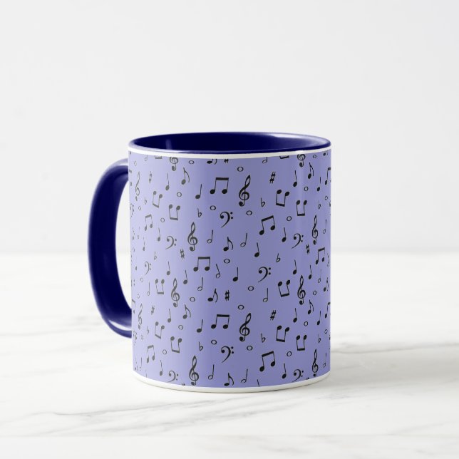 Mug Musical Noir  (Devant gauche)