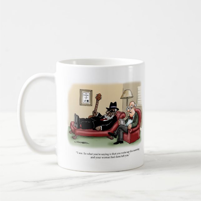 Mug Musicien blues en thérapie (Gauche)