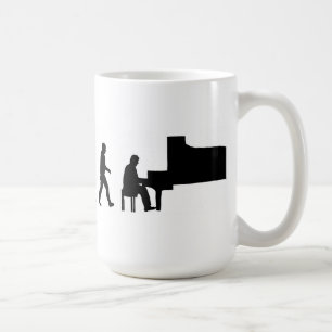 Mug musicien de musique de pianiste de piano d'homme