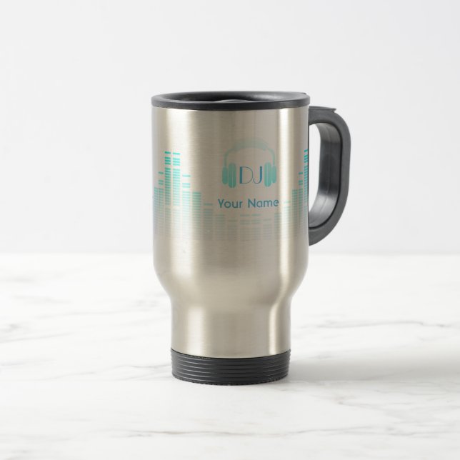 Mug musicien Dj personnalisé (Devant droit)