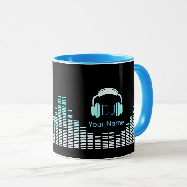 Mug musicien Dj personnalisé (Devant droit)