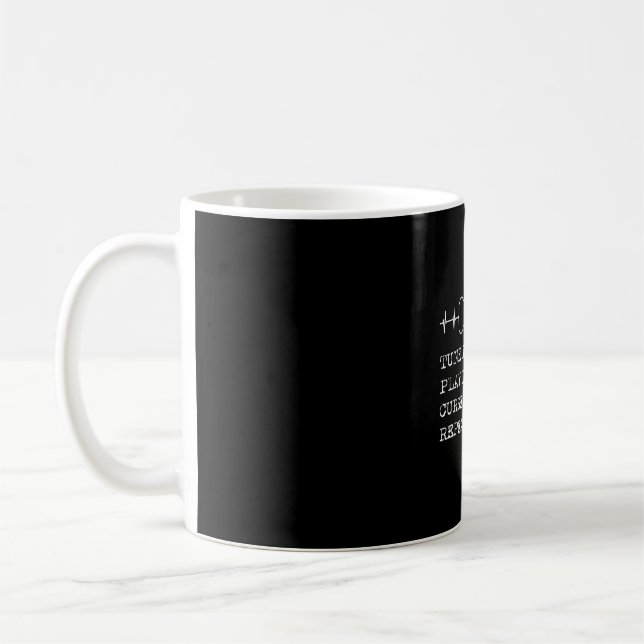 Mug Musicien Guitariste Heartbeat Tune Play Curse (Gauche)