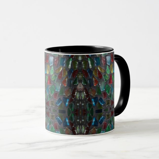 Mug Musique à anneaux en verre tendu (Devant droit)