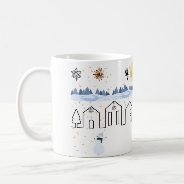 Mug Musique à café d'hiver au pays des merveilles (Gauche)