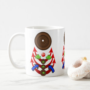 Mug Musique à corde de grenouilles vertes