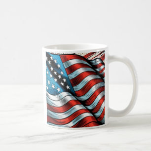 Mug Musique à drapeau américain