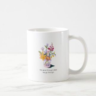 Mug Musique à fleurs inspirante | Coupe Floral de café