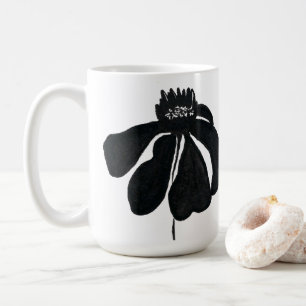 Mug Musique à fleurs moderne