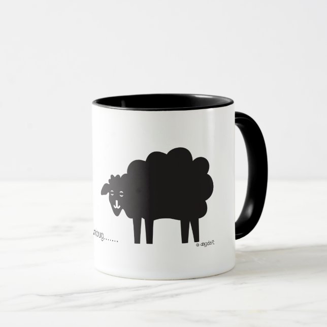 Mug Musique à mouton noir (Devant droit)