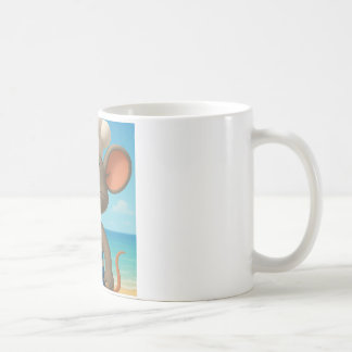 Mug Musique à souris de la plage d'été | Belle crème g