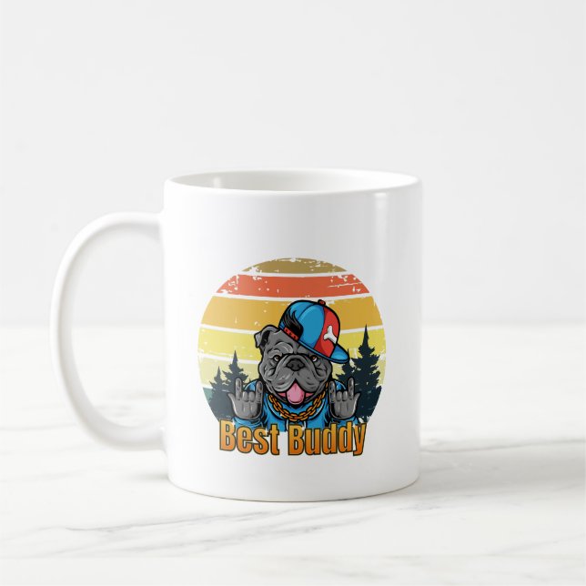 Mug Musique amoureux des chiens (Gauche)