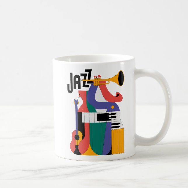 Mug musique art abstrait (Droite)