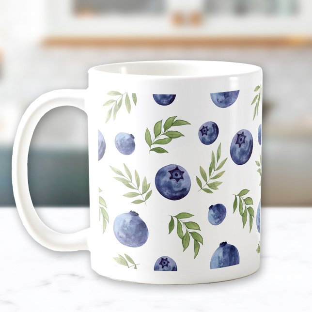 Mug Musique aux bleuets (Mug with blueberries)