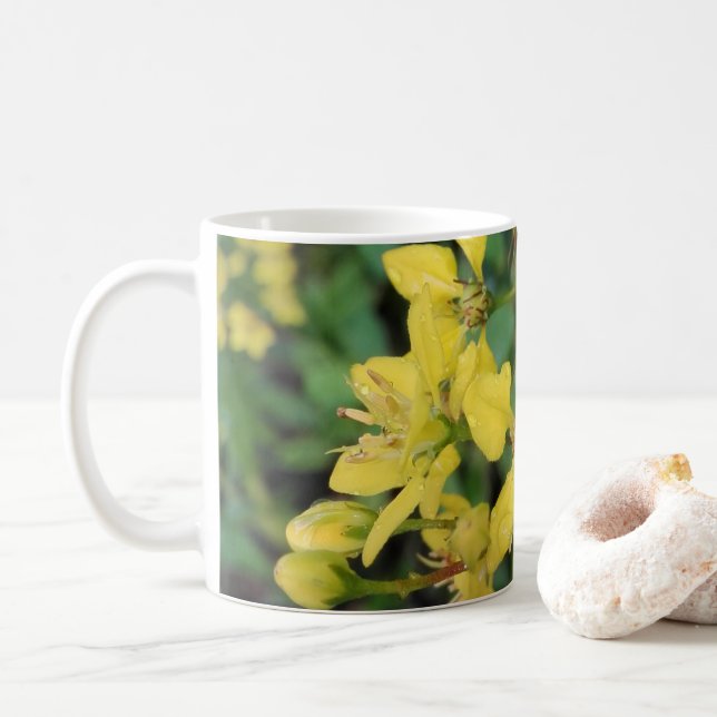 Mug Musique avec de jolies fleurs (Avec donut)