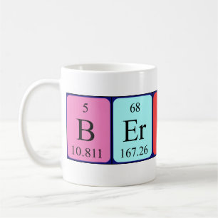 Mug Musique Bertrand de nom de table périodique