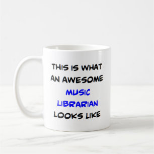Mug musique bibliothécaire, génial