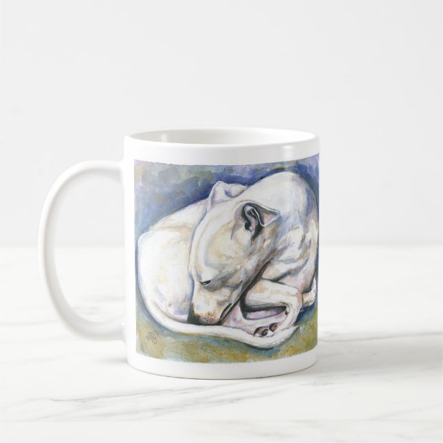 Mug Musique blanche italienne Greyhound (Gauche)