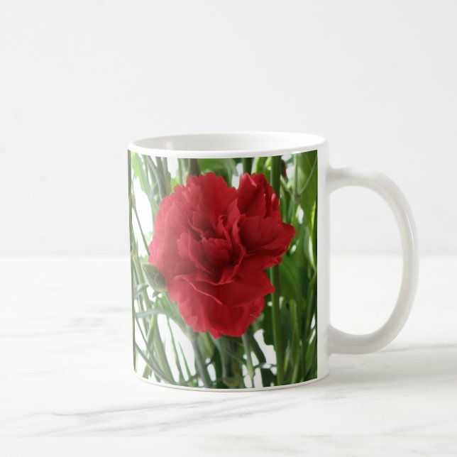Mug Musique carnation rouge (Droite)
