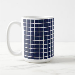 Mug Musique Carré géométrique bleue